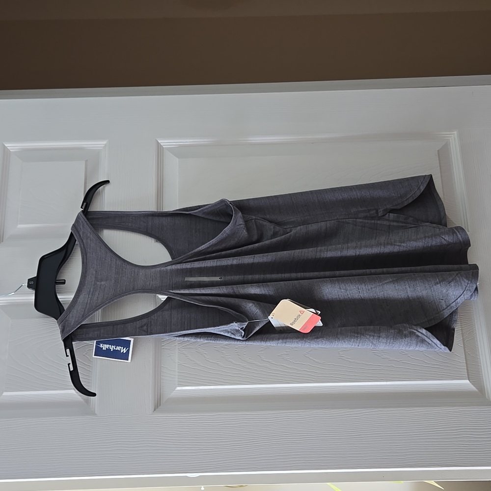 Heather Gray Reebok Racerback Tank - Picture 2 of 7